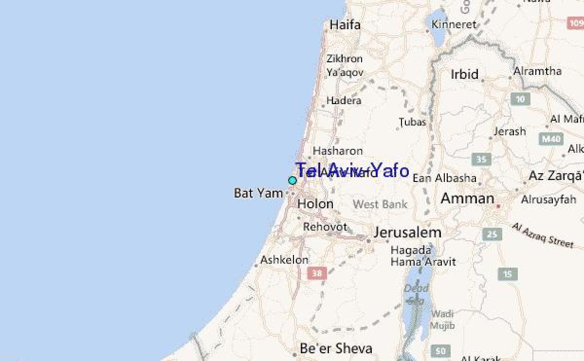 kort over Tel Aviv yafo 